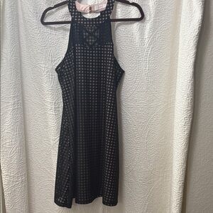 Candie's Black and Pink Backless Dress